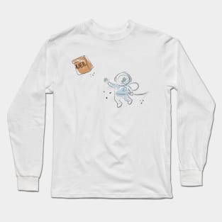 Neil Armstrong - Cute Astronaut Design Long Sleeve T-Shirt